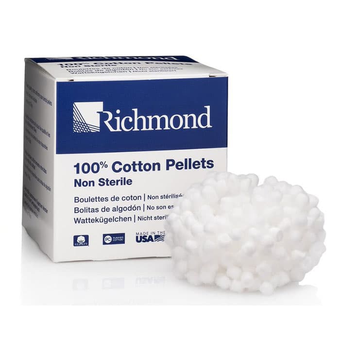 Richmond Cotton Pellets, Size 3 (Medium), 5/32" Diameter, 2500/Box, 100108 thumbnail 19