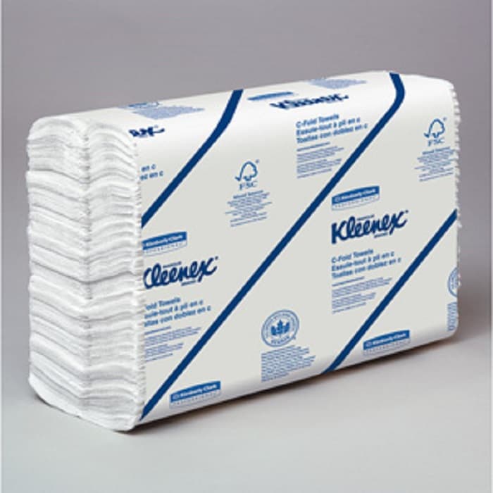Kleenex C-Fold Paper Towels, White, 1-Ply, 13.15", 2400/Case, 01500 thumbnail 2