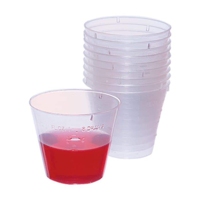 Crosstex Medicine/Mixing Cups, 1 oz (3 cc), Clear, 1000/Carton thumbnail 2