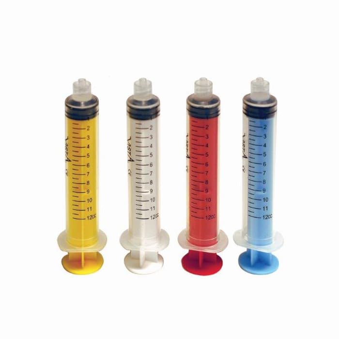 Vista Apex Colored Luer-Lock Syringe, 3cc, Blue, 80/Box, 317159 thumbnail 6