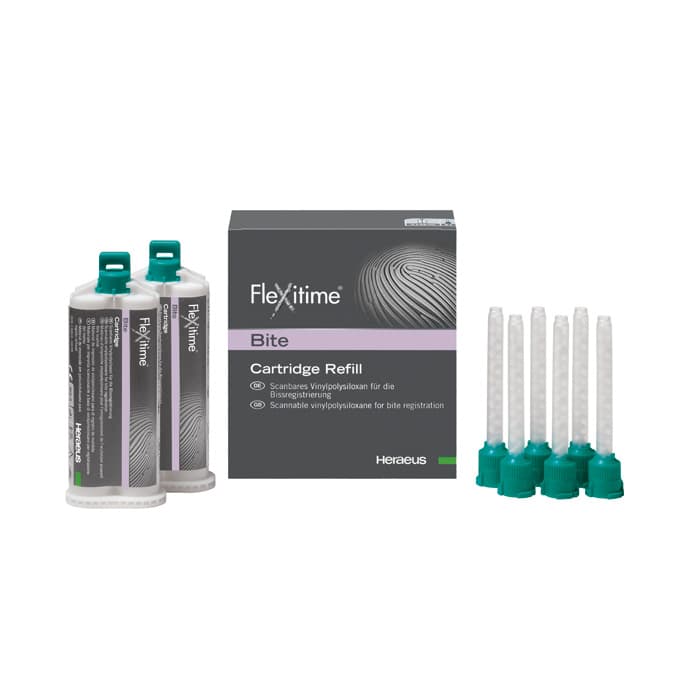 Flexitime Bite Registration Vinylpolysiloxane Fast Set Cartridge Refill, 50 mL, 2/Pk, 50066038 thumbnail 12