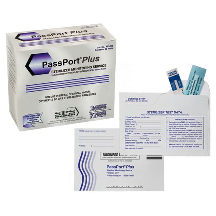 PassPort Plus Sterilizer Monitoring Service, Mail-In Biological Indicator Test Kit, 12/Box, PP-012 thumbnail 17