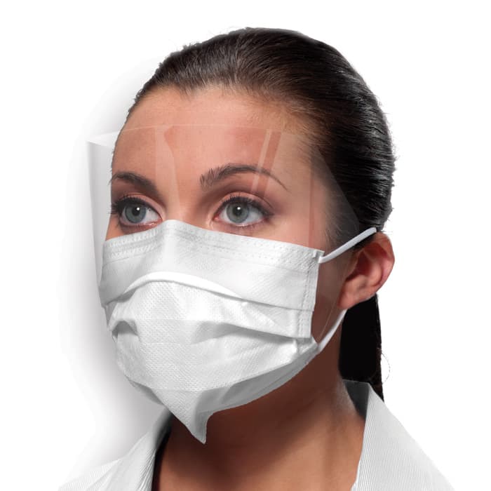 Isofluid FogFree Earloop Procedure Face Mask with Wrap-Around Shield, SecureFit Technology, ASTM Level 1, Blue, 25/Box, GCIPWBSF thumbnail 15