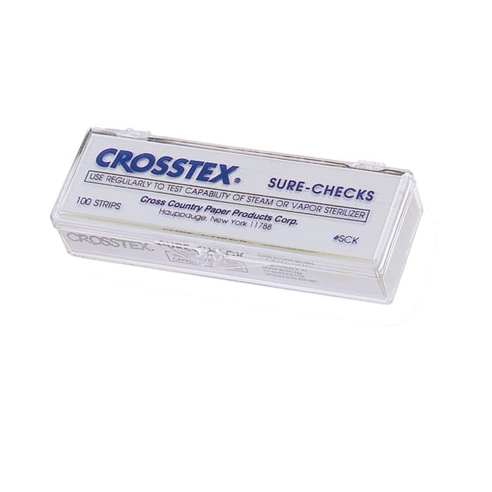 Crosstex Sure-Check Class 4 Chemical Indicator Strips, Steam & Chemical Vapor, White, 3.75" x 0.625", 100/Box, SCK thumbnail 19