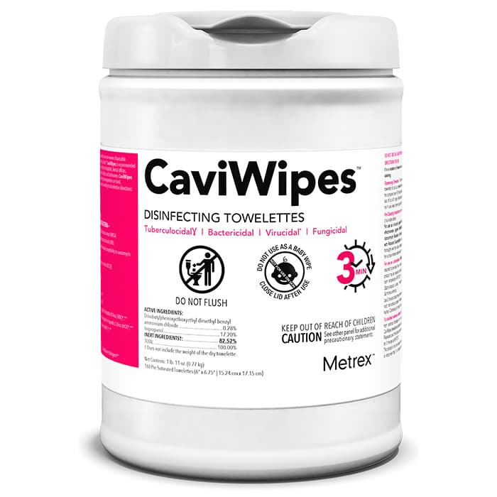 CaviWipes™ Surface Disinfectant Towelette Wipes, 7" x 9", Flat Pack, 45 Wipes/Pack, 13-1224 thumbnail 8
