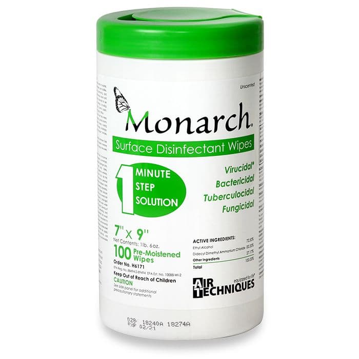 Monarch Surface Disinfectant Wipes, 6" x 6.75", 160/Canister, H6186 thumbnail 14