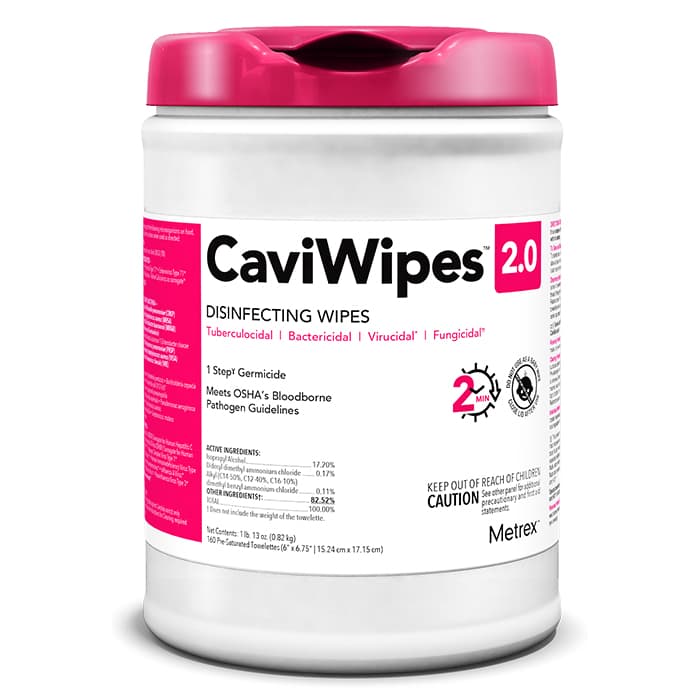 CaviWipes 2.0 XL Surface Disinfecting Wipes, Extra Large 9" x 12", 65 Wipes/Canister, 14-1150 thumbnail 6