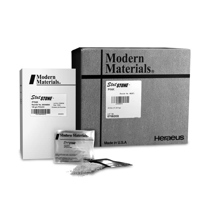 Kulzer Modern Materials StatStone Type III Fast-Set Model Stone, Pink, 25 lb Carton, 50046860 thumbnail 13