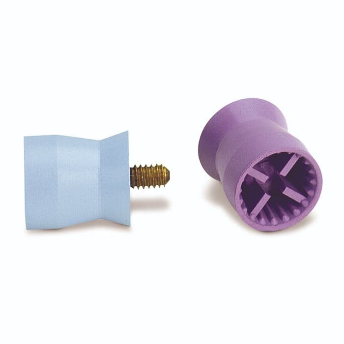 Young Dental Petite Web LF Prophy Cup, Firm, Light Blue, Screw Type, Short, Latex-Free, 144/Bx, 054701 thumbnail 12