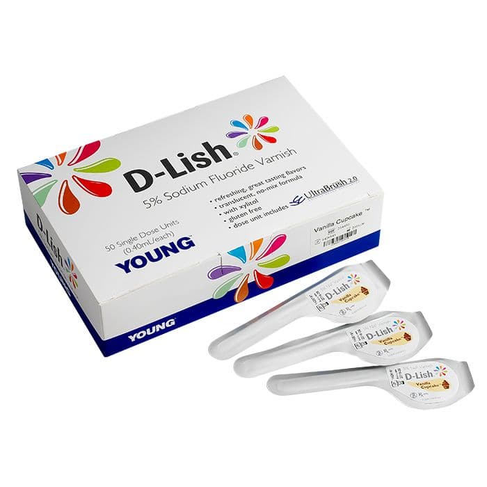 D-Lish 5% Sodium Fluoride Varnish, Assorted Flavors, 0.4 mL Unit Dose, 50/Box, 218450 thumbnail 13