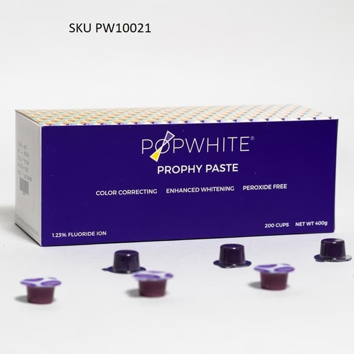PopWhite Power of Purple Prophy Paste, Coarse Grit, Mint Flavor, 200 Cups/Box thumbnail 7