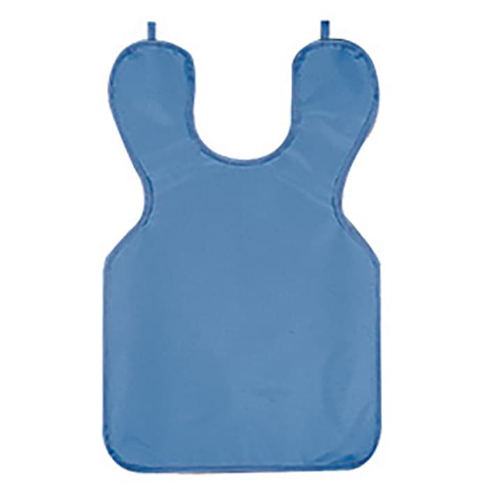 Cling Shield Lead-Free X-Ray Apron, Petite/Child, No Collar, Teal, 20" x 19.5", 0.3mm, 3 lbs thumbnail 3