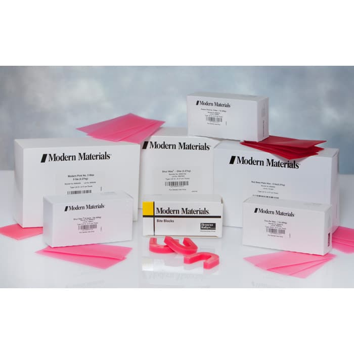Modern Materials Shur Wax Baseplate Wax, Pink, Regular, 5 lb Box, 50093152 thumbnail 14