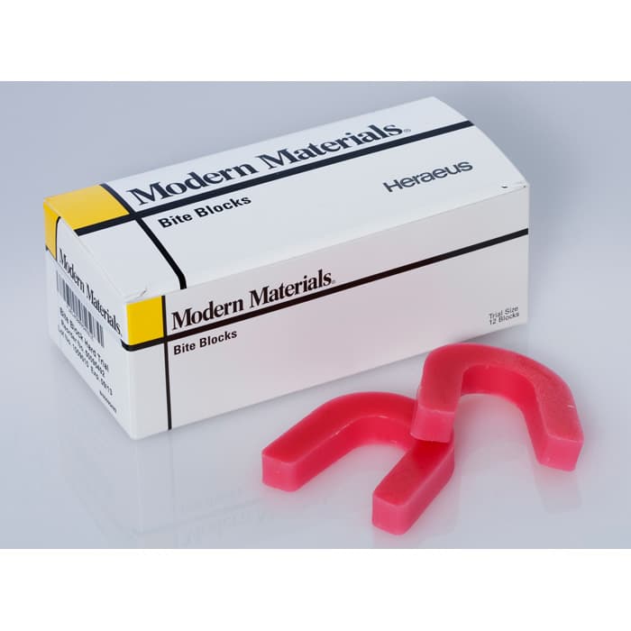 Modern Materials Bite Blocks, Hard, Pink, Trial Package, 12/Pkg, 50095492 thumbnail 14
