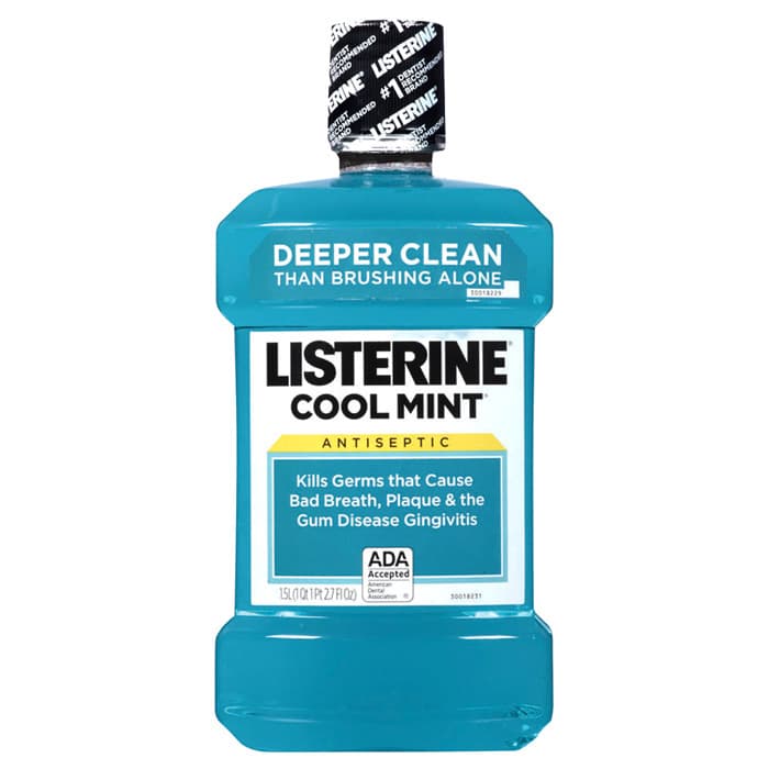 Listerine Antiseptic Mouthwash, Cool Mint, 1.5 L Bottle, 6/Case, 42755 thumbnail 2