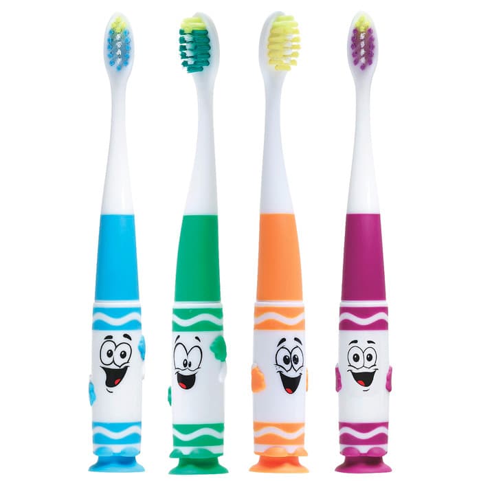 GUM Crayola Pip-Squeaks Toothbrush, Ultra Soft, Ages 2-5, 12/Box, 232PY thumbnail 5
