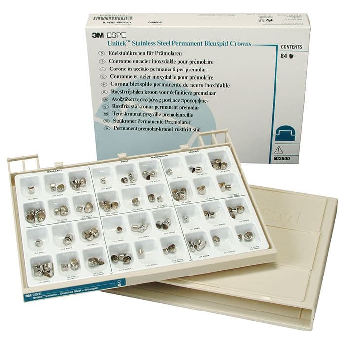 3M Unitek Permanent Stainless Steel Crowns, First Permanent Molar, Lower Left, Size 6 (1LL6), 5/Box, 900336 thumbnail 18