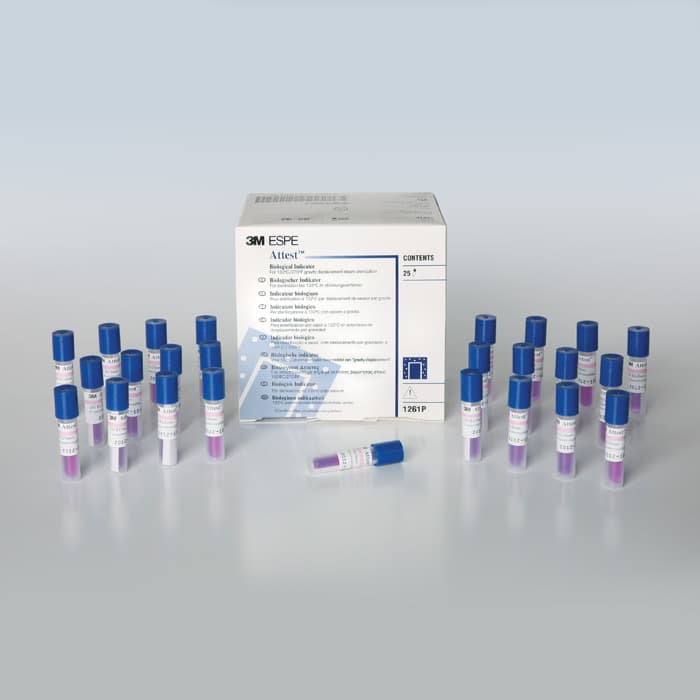 3M Attest Biological Indicator 1262P, Steam Sterilization, 48-Hour Readout, Brown Cap, 25/Box thumbnail 24