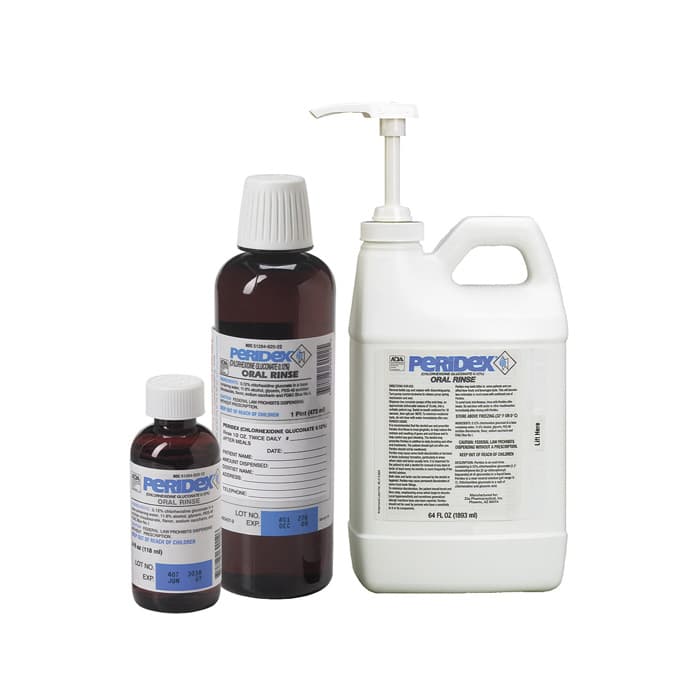 3M Peridex Chlorhexidine Gluconate 0.12% Oral Rinse, Herbal Mint, 4 oz Bottle, 12134 thumbnail 13