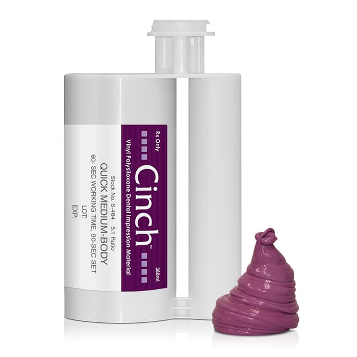 Cinch 90 VPS Impression Material, Medium Body, Super Cartridge, 380 ml, S464 thumbnail 10