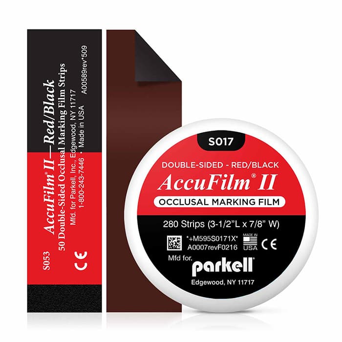AccuFilm II Double-Sided Articulating Film, Red/Black, Pre-Cut Strips, 3-1/2" x 7/8", 21 Microns, 280/Pkg, S017 thumbnail 18