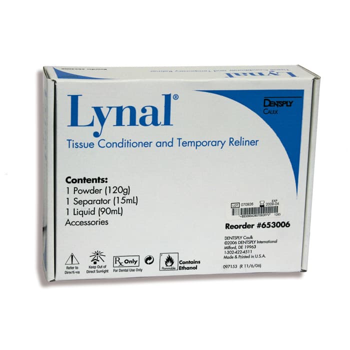 Lynal Tissue Conditioner & Temporary Reliner, Standard Package, 120 g Powder / 90 ml Liquid / 15 ml Separator, 653006 thumbnail 17