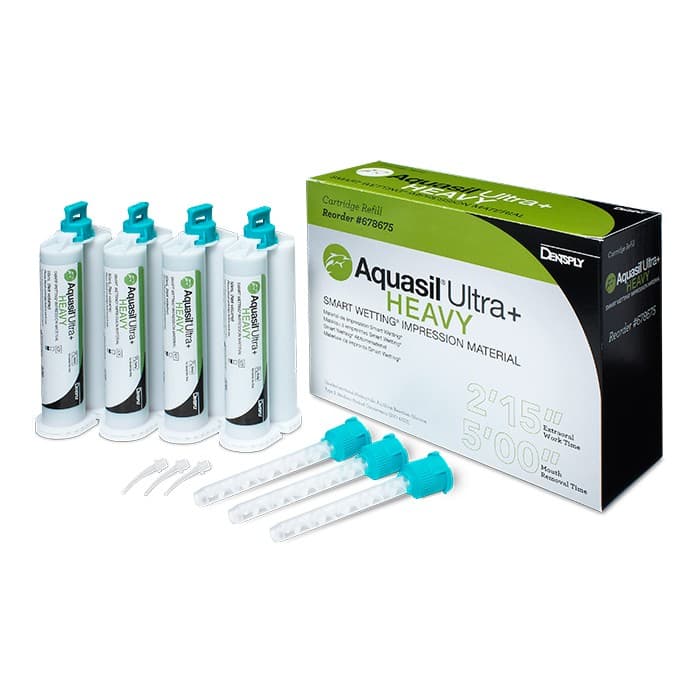 Aquasil Ultra+ Smart Wetting VPS Impression Material, Medium Body, Fast Set, 50 ml Cartridge, Mint/Purple, 24/Pk, 678601 thumbnail 9