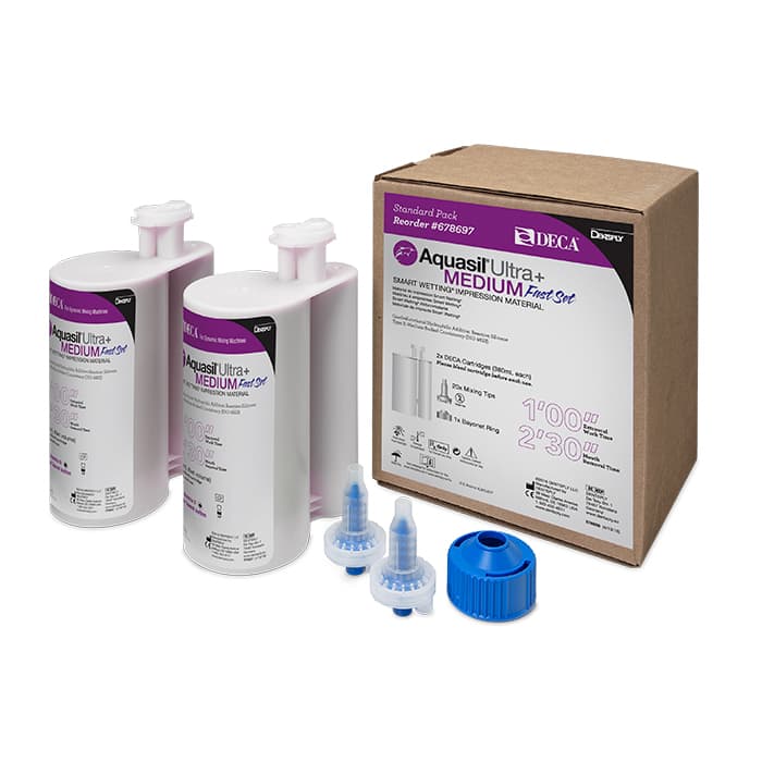 Aquasil Ultra+ DECA Smart Wetting VPS Impression Material, Rigid Body, Fast Set, Light Green, Mint, 380 ml Cartridge Refill, 2/Pk, 678688 thumbnail 12