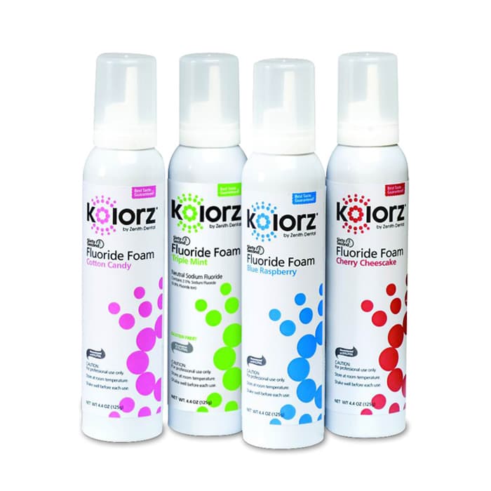 Kolorz Sixty-Second Fluoride Foam, Blue Raspberry, 1.23% APF, 4.4 oz Can, 766204 thumbnail 11