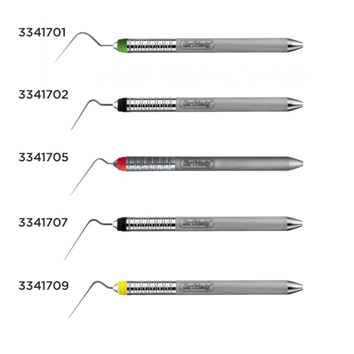 Hu-Friedy MA57NT Nickel Titanium Endodontic Single-End Spreader, #7 Satin Steel Colours Handle, 0.20 mm, Yellow, 1/Pkg thumbnail 9