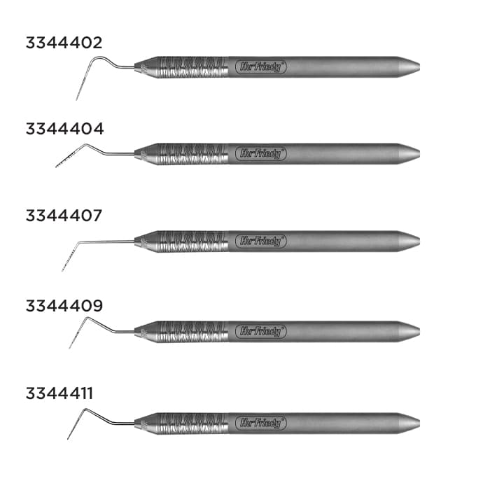 Hu-Friedy Goldman-Fox Single-End Periodontal Probe, Flat, 1-2-3-5-7-8-9-10 Markings, #30 Round Handle thumbnail 8