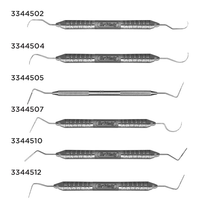 Hu-Friedy Goldman-Fox/Williams Double-End Probe with Markings (1-2-3-5-7-8-9-10), #6 Satin Steel Handle, PGF/W6 thumbnail 9
