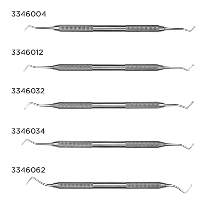 Hu-Friedy EXC186 Excavator, Double-Ended, #18 Spoon, #6 Satin Steel Handle, 1.5 mm Tip, 1/Pk thumbnail 18