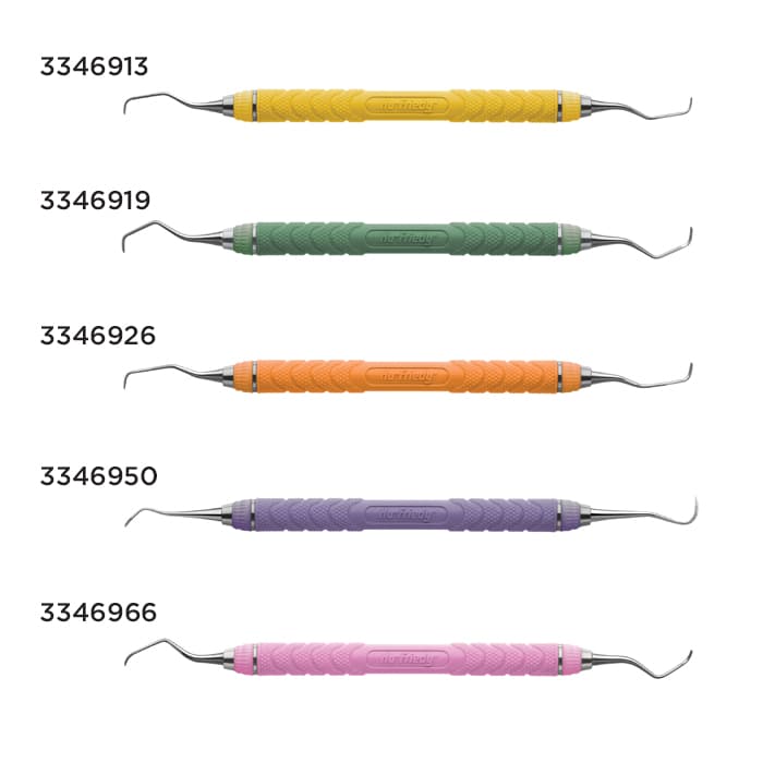 Hu-Friedy EverEdge 2.0 204S Double-Ended Sickle Scaler, Resin 8 Colors Handle (Red), S204SC8E2 thumbnail 17