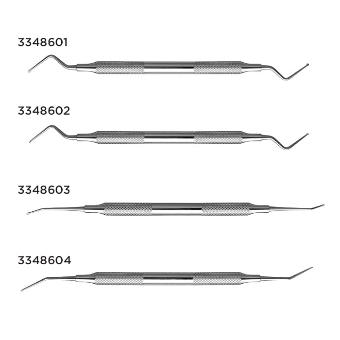 Hu-Friedy SOH1/2 Debridement Curette, 1/2 Double-Ended, #10 Round Handle thumbnail 6