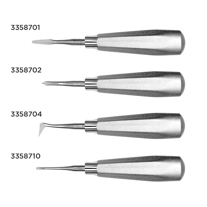 Hu-Friedy Seldin Elevator #1R, #510 Large Tapered Hexagon Handle, Single End, Stainless Steel, 1/Pk, E1R thumbnail 13