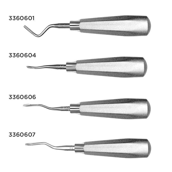 Hu-Friedy #38 Serrated Surgical Elevator, Single End, #510 Large Tapered Hexagon Handle, Stainless Steel, E38 thumbnail 9