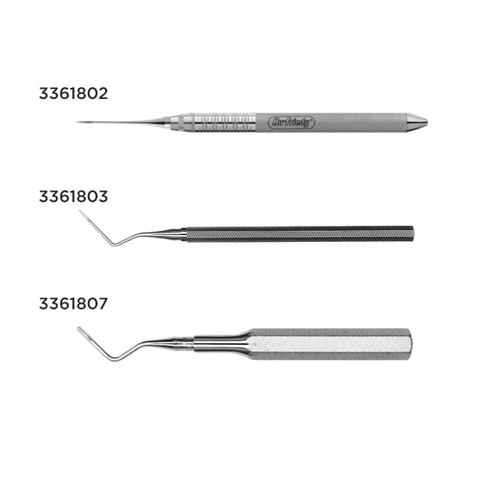 Hu-Friedy Root Tip Pick #94, Single End, #502 Hexagonal Handle, Serrated, Stainless Steel, E94 thumbnail 10