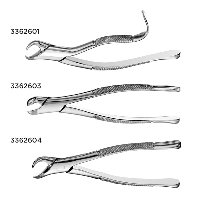 Hu-Friedy Extraction Forceps #73, European-Style Serrated, Lower Molars, Stainless Steel, Each thumbnail 9