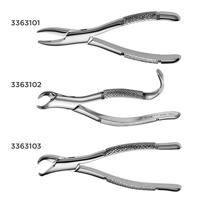 Hu-Friedy Extraction Forceps, Standard Pedo Series, Serrated Split Beaks, Universal, #150XAS, 1/Pk, F150XAS thumbnail 10