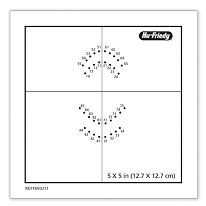 Hu-Friedy Rubber Dam Template, Universal, Double-Sided Adult/Pediatric, 830054 thumbnail 8