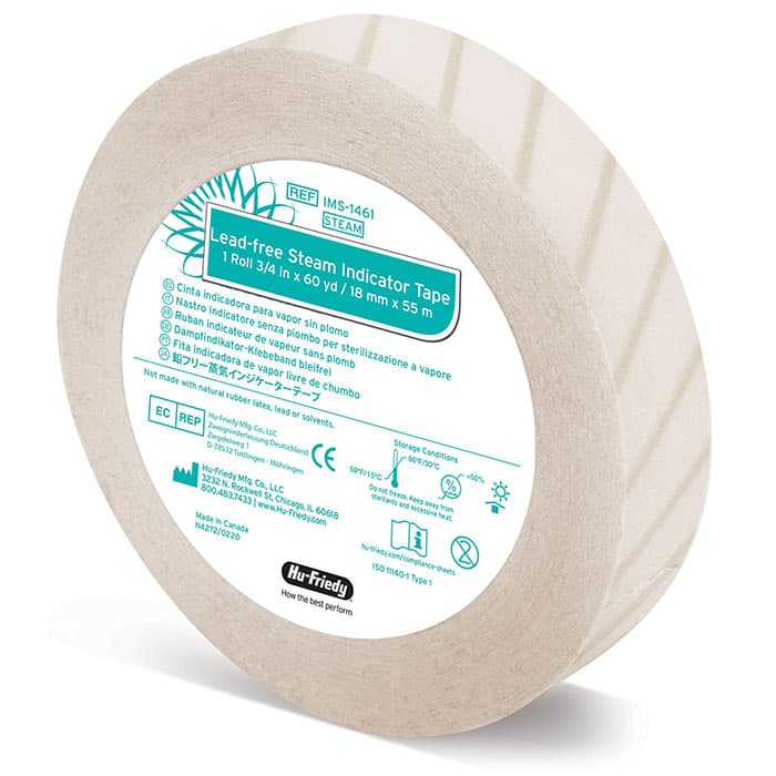 Hu-Friedy IMS Lead-Free Blank Steam Indicator Tape, 3/4" x 60 yds, IMS-1461 thumbnail 17