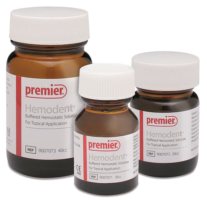 Hemodent Topical Hemostatic Solution, Buffered Aluminum Chloride, Epinephrine-Free, 40 cc Bottle, 9007073 thumbnail 19