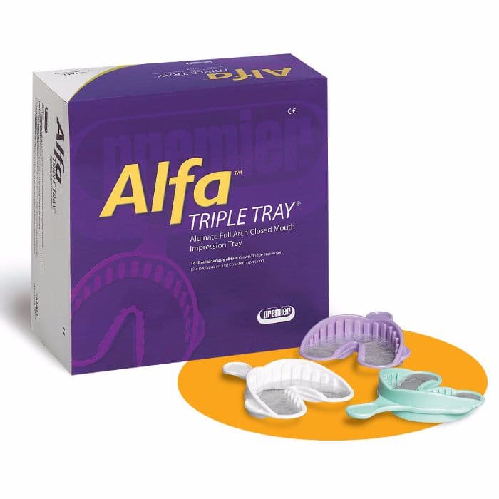 Premier Alfa Triple Tray, Small, Purple, 24/Box, 1006313 thumbnail 13
