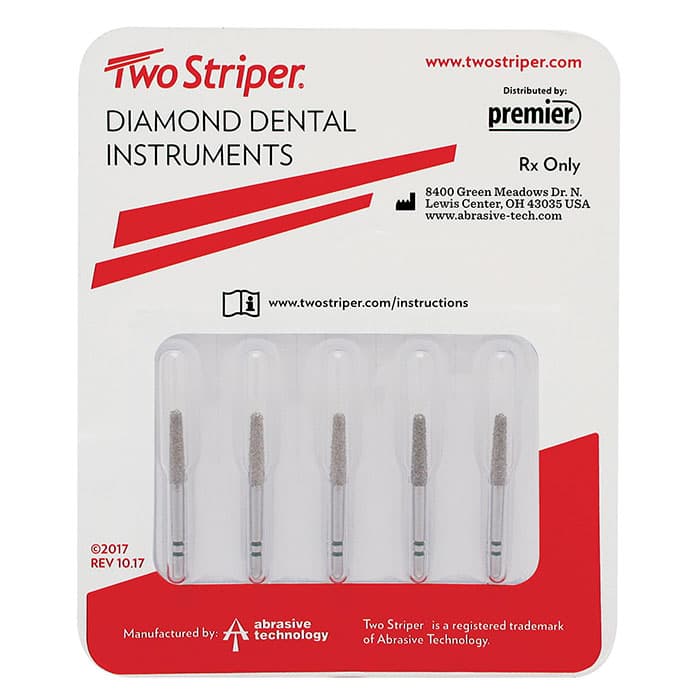 Two Striper® ShortCut™ Skooter™ Diamond Bur FGSS, Acorn, #T1 S, Medium, 2.8 mm, Pkg/5, 2015903 thumbnail 10