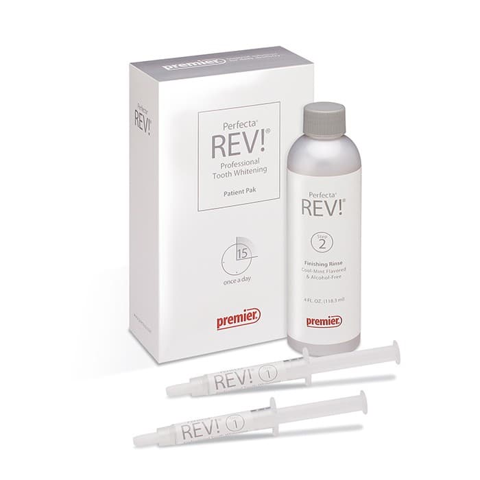 Perfecta REV! Take-Home Tooth Whitening Patient Pak, 14% Hydrogen Peroxide, 2 x 3cc Syringes + 4oz Finishing Rinse, 4000142 thumbnail 13