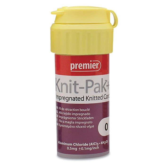 Knit-Pak+ Impregnated Knitted Gingival Retraction Cord, Aluminum Chloride, Size 1, Blue, 100" per Bottle, 9007564 thumbnail 14