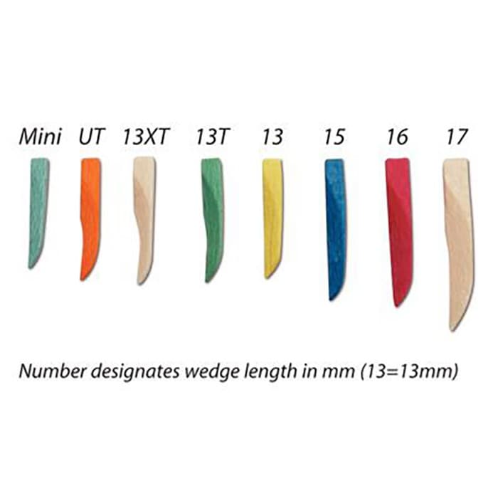 Sycamore Wood Wedges, #16, Red, 16mm, 400/Pkg, 9061104 thumbnail 16