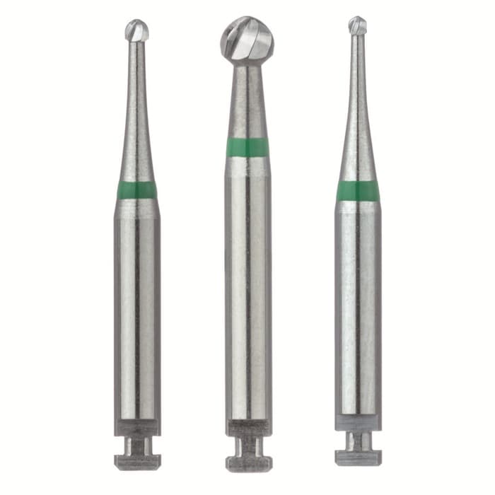 Meisinger HM1S Tungsten Carbide Bur, Round RA, Size #4S, 1.4 mm Diameter, 5/Pkg thumbnail 5