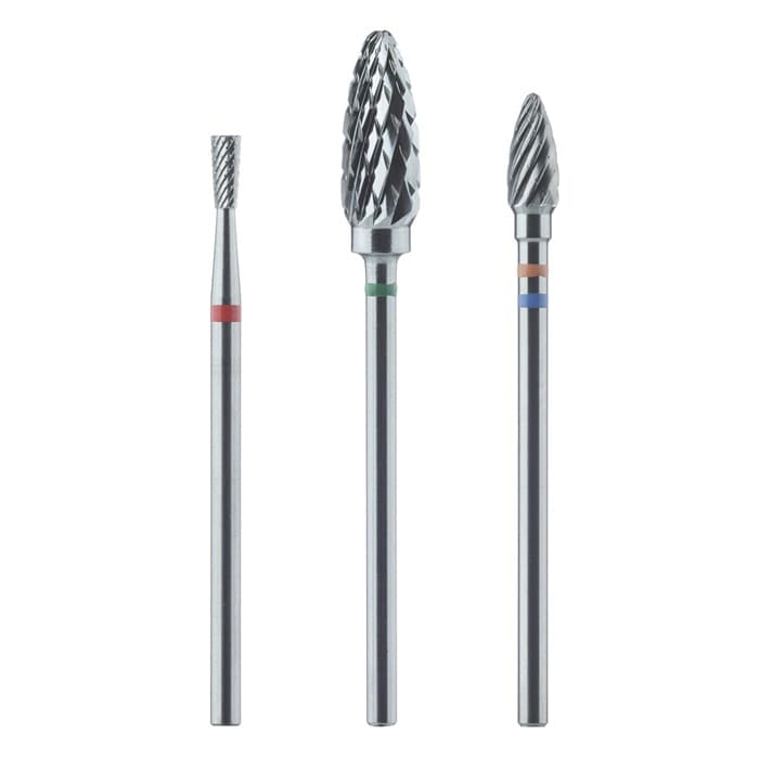 Meisinger Tungsten Carbide Cutter, HM 487GX-023, X-Cut Medium, Blue Ring, Torpedo Bevel, HP, 2.3 mm Diameter, 14.0 mm Head Length thumbnail 7